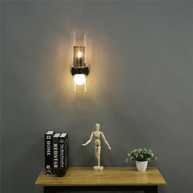 DecorBites™ Double Headed LED Wall Lamp Up/Down Lighting for Hotel Cafe Store.