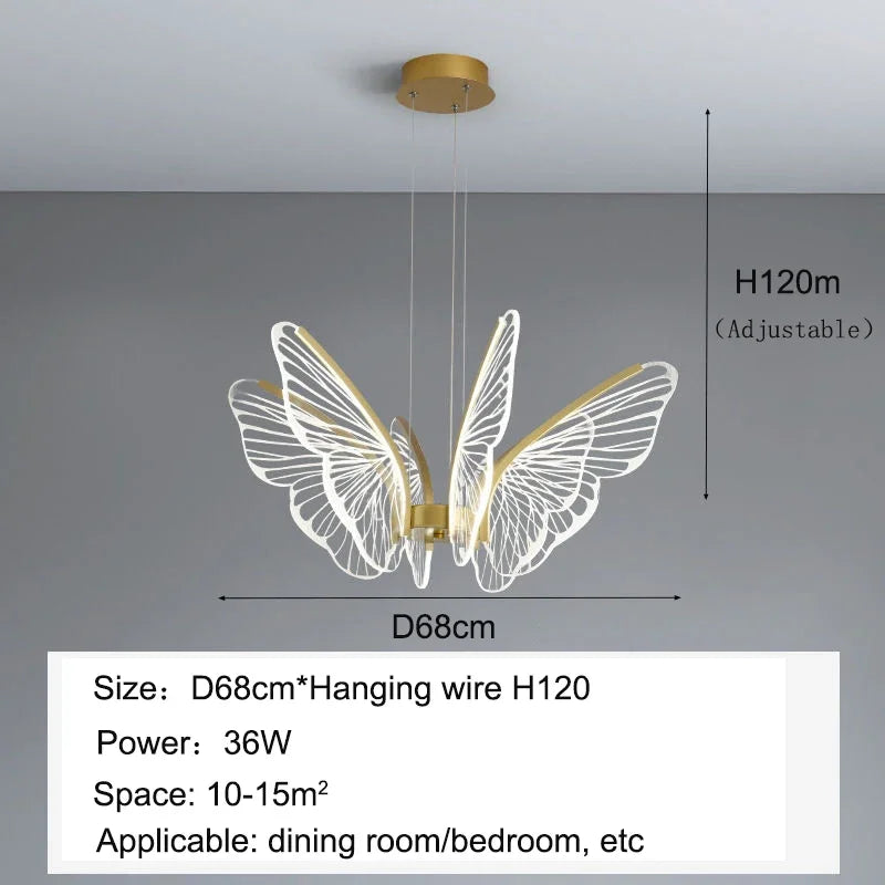 Luxury Butterfly Ceiling Light