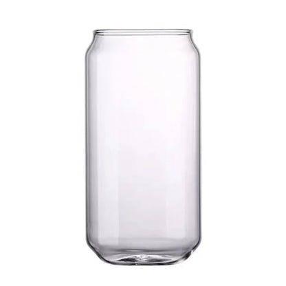 DecorBites™ 574ML Large Can Shape Beer Glass Cup, Durable Borosilicate Glass Drinkware