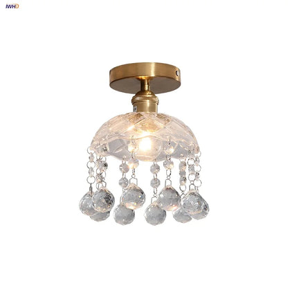 DecorBites™ Crystal Glass LED Ceiling Lamp Modern Luxury Interior Lighting Fixture