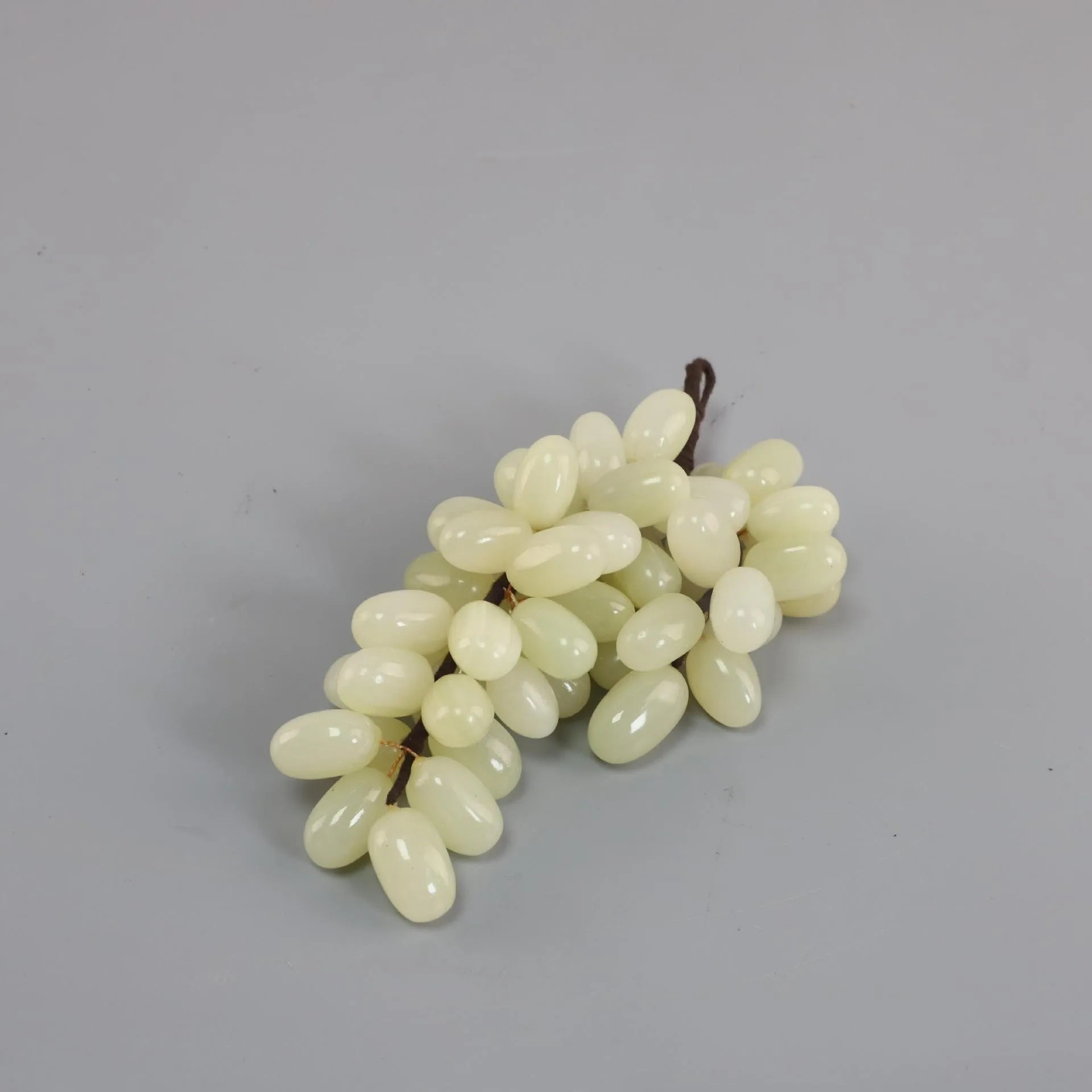 Green Jade Grape Sculpture