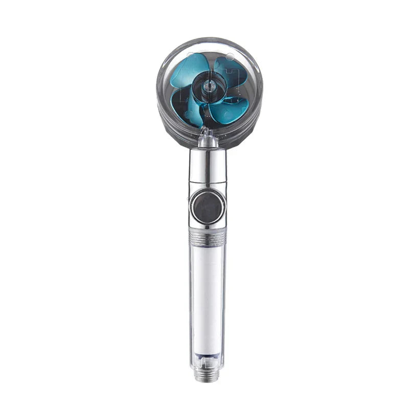 Rotating Water-Saving Shower Head