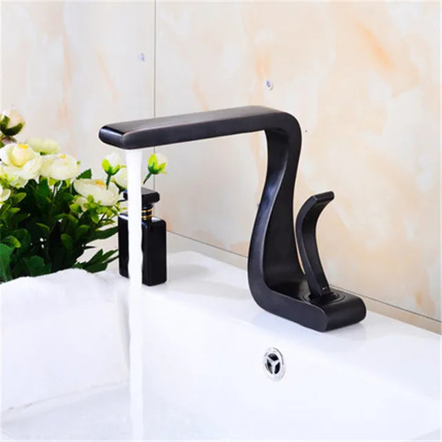 Brass Modern Basin Mixer