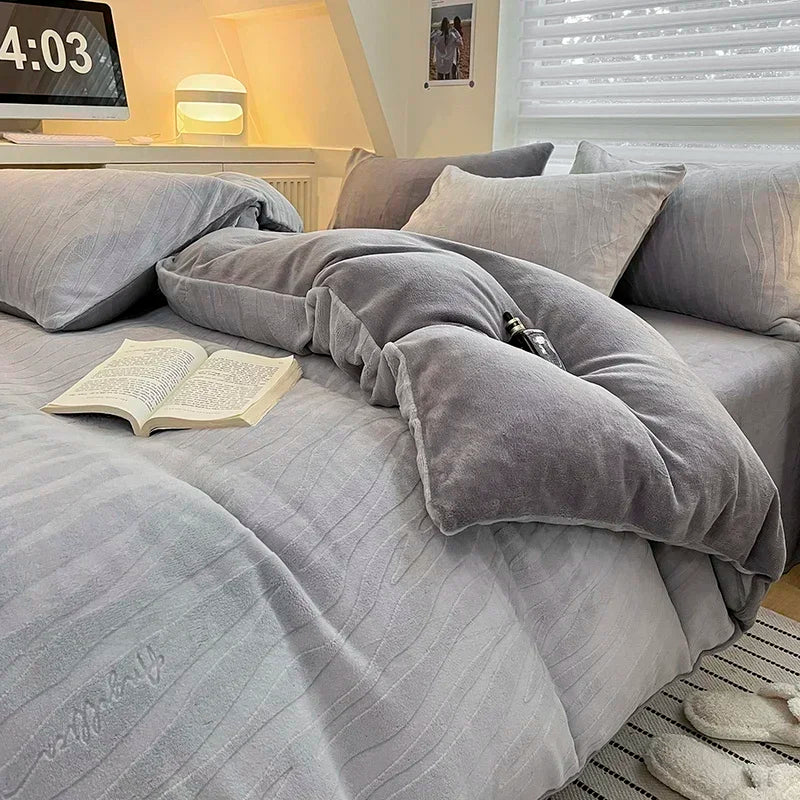 Fleece Winter Duvet Set