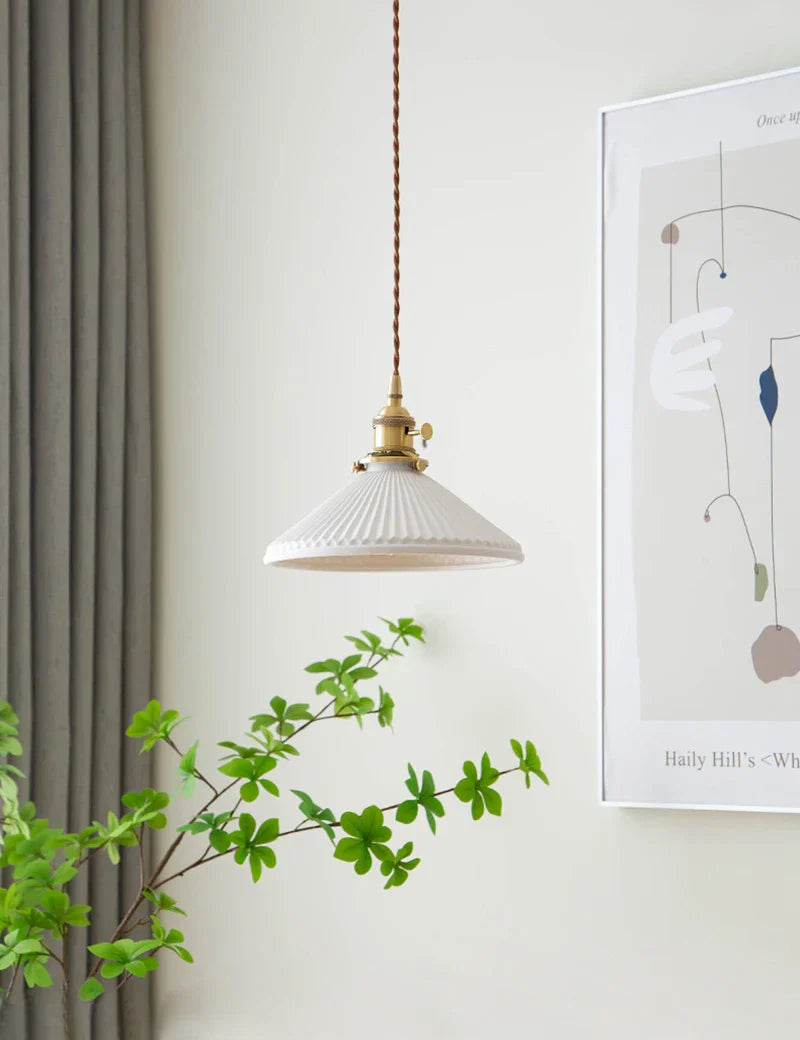 DecorBites™ Japanese Ceramic Chandelier Lighting for Kitchen Dining Room Luxury Led Ceiling Lamp