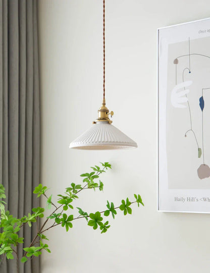 DecorBites™ Japanese Ceramic Chandelier Lighting for Kitchen Dining Room Luxury Led Ceiling Lamp