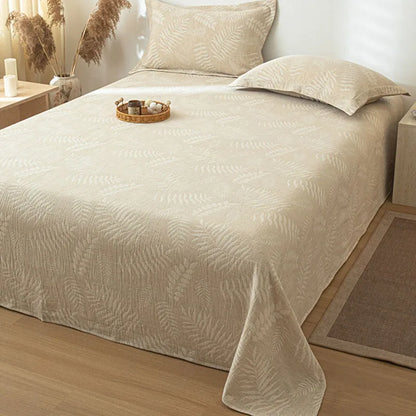DecorBites™ Cotton & Linen Bed Sheet Set: Luxury, Skin-Friendly, All Seasons, Queen & King Sizes