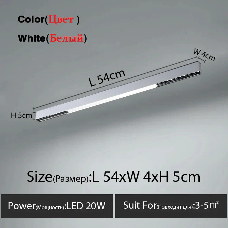 DecorBites™ LED Linear Ceiling Lamp for Living Room, Dining Room, Bedroom - Minimalist Design