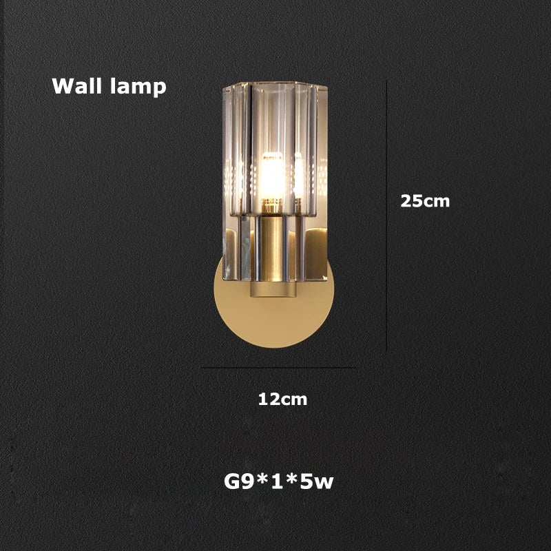 DecorBites™ Crystal Black Gold Luxury LED Hanging Pendant Light for Living Room