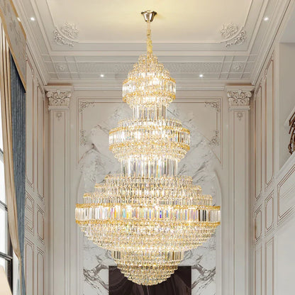 DecorBites™ Crystal Villa Chandelier Pendant - Modern European Style Luxury Hotel Lobby Light