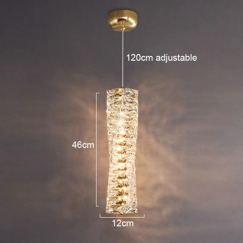 Gold Chrome Crystal Sconce For Living Room 60cm