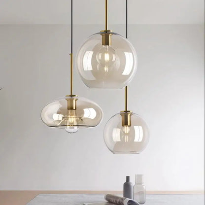 DecorBites™ Glass Chandelier: Nordic Minimalist, Net Red Design for Restaurant, Bar, Cafe, Clothing Store.
