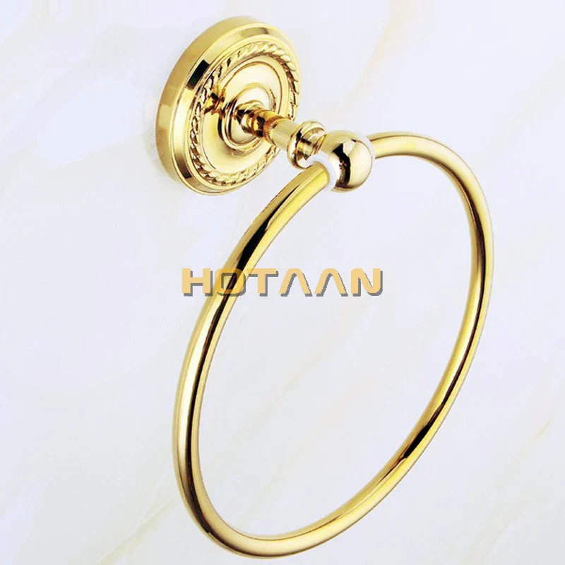 Gold Brass Accessory Set