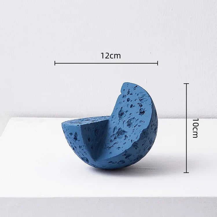 DecorBites™ Geometric Spherical Ceramic Ornaments Moon Home Decoration Accessory