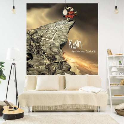 DecorBites™ KORNS Band Tapestry: Vintage Bedroom Decor Aesthetic Room Art