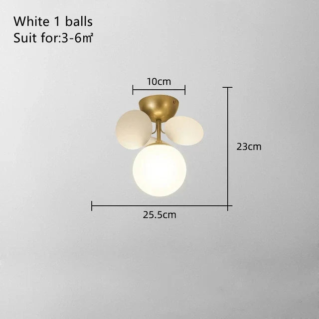 Iron Glass Ceiling Chandelier