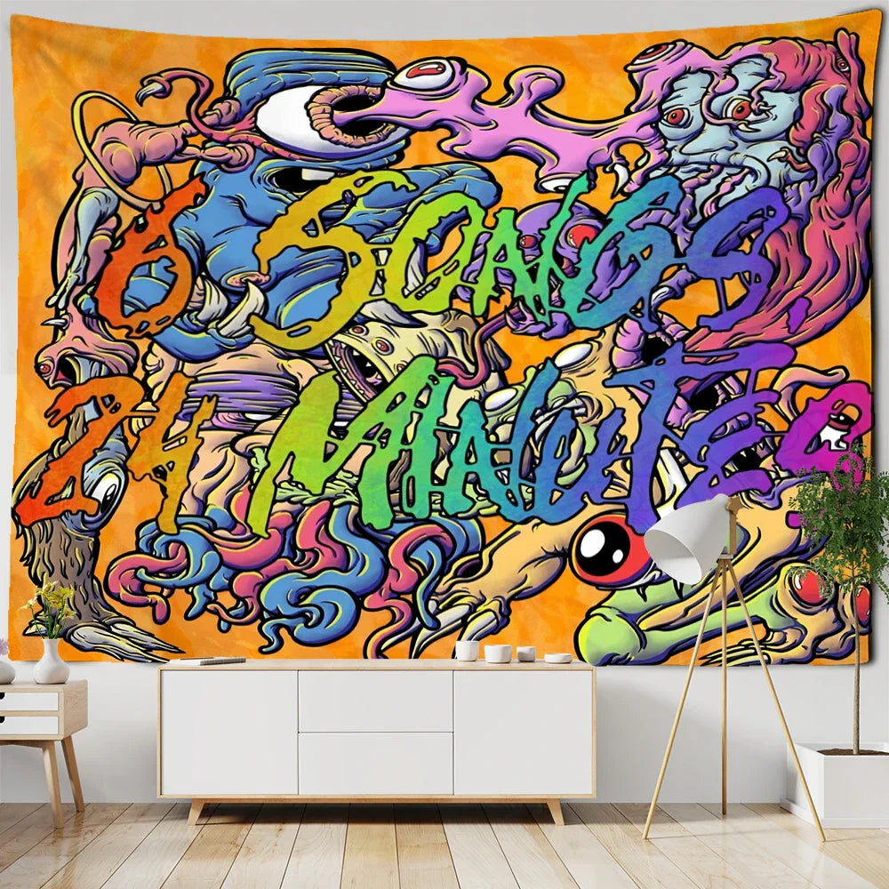 Anime Girl Tapestry Art