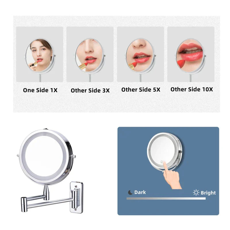 Rose Gold Makeup Mirror