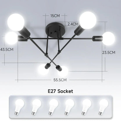 DecorBites™ LED Ceiling Chandelier Pendant Light for Kitchen Living Room Home Decor