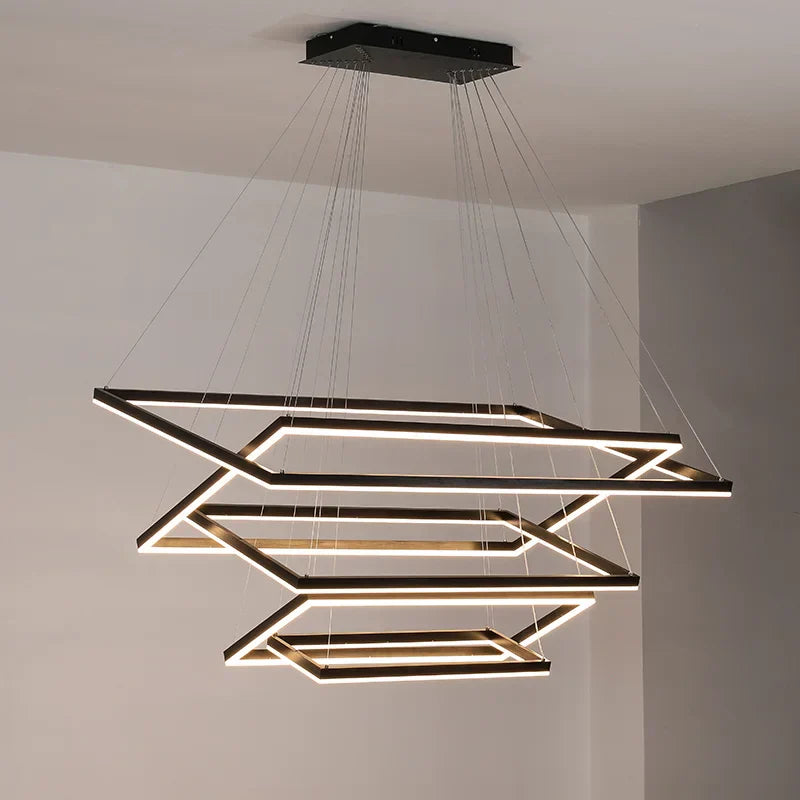 DecorBites™ LED Acrylic Pendant Lights Modern Hanging Lamp for Dining Room Kitchen Loft Decor
