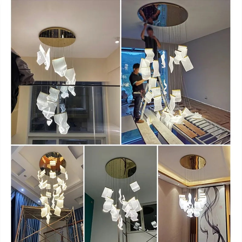 LED Stairs Pendant Lamp