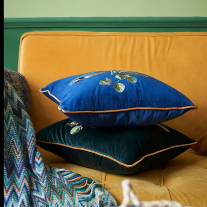 DecorBites™ Leopard Embroidered Decorative Pillowcase