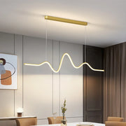Aluminum Wave Line Chandelier