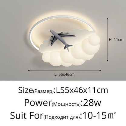 DecorBites™ LED Airplane Chandelier Lights for Modern Home Decor & Indoor Lighting