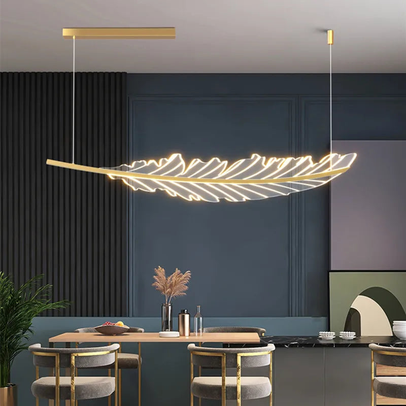 Golden Leaf Chandelier