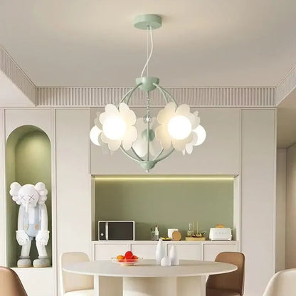 DecorBites™ LED Flower Chandelier: French Retro Style for Bedroom, Living Room, Restaurant
