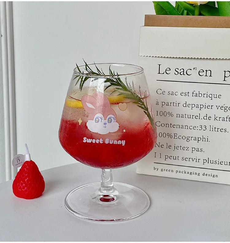 Glass Rabbit Juice Goblet