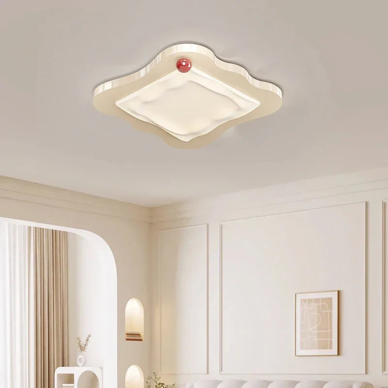 DecorBites™ Cream LED Ceiling Light for Bedroom & Living Room décor