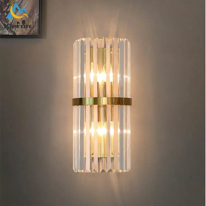 DecorBites™ Crystal LED Wall Lights: Modern 40CM Bedroom Living Room Lamp