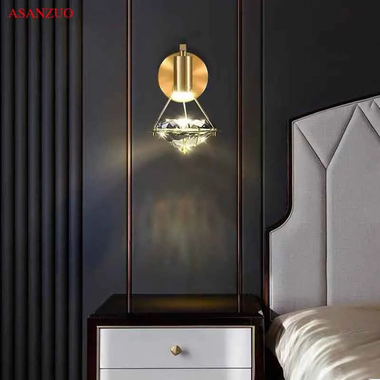 DecorBites™ Crystal Diamond LED Wall Sconce for Luxury Home Decor Lighting