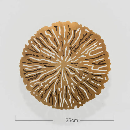 DecorBites™ Gold Coral Carp Lotus Leaf Fish Wall Decor Ornaments