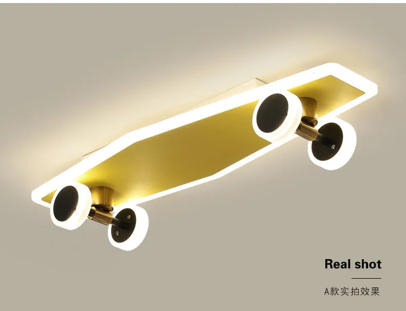 LED Skateboard Ceiling Light
