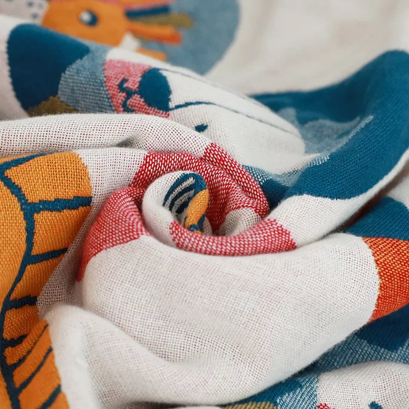 DecorBites™ Lions Bath Towel - Absorbent & Quick-Drying Cotton Towel for Adults & Kids