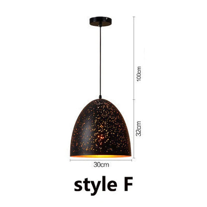 DecorBites™ Etched Iron Chandelier Pendant Light Fixture for Dining and Living Room