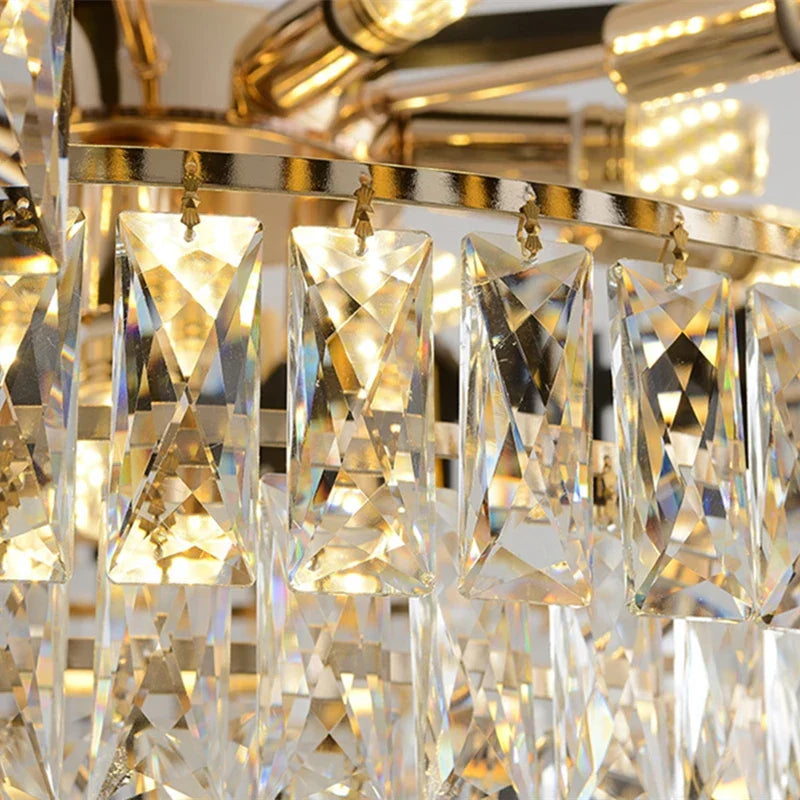 DecorBites™ High-end Luxury Crystal Ceiling Chandelier for Kitchen Dining Living Room