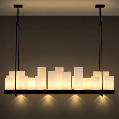 DecorBites™ Glass LED Chandelier - Stylish Lighting for Home Decor & Dining Room
