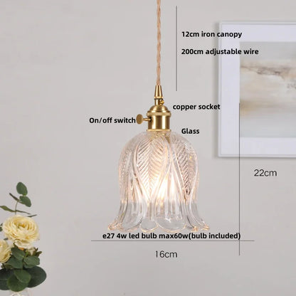 DecorBites™ Green Glass LED Pendant Lights | Nordic Modern Kitchen Hanging Lamp Fixtures