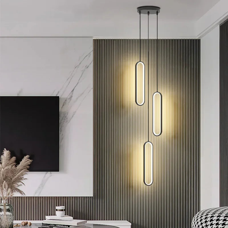 Sleek LED Pendant Chandelier