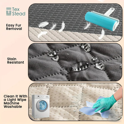 DecorBites™ Dog Bed Cover: Waterproof & Non-Slip Pet Blanket for Furniture & Car