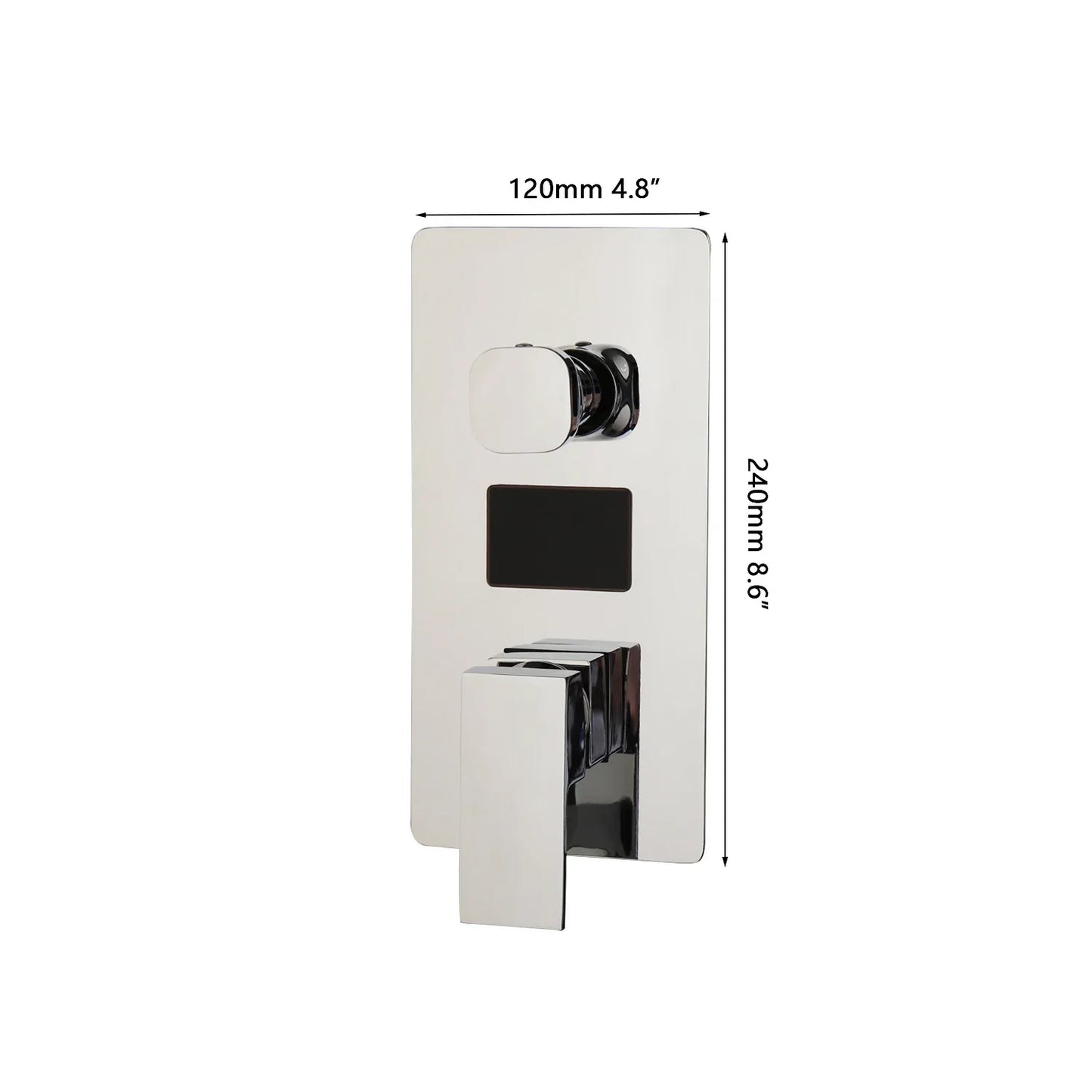 DecorBites™ Digital Shower Mixer Valve Control Panel with Single Handle - Wall Mount