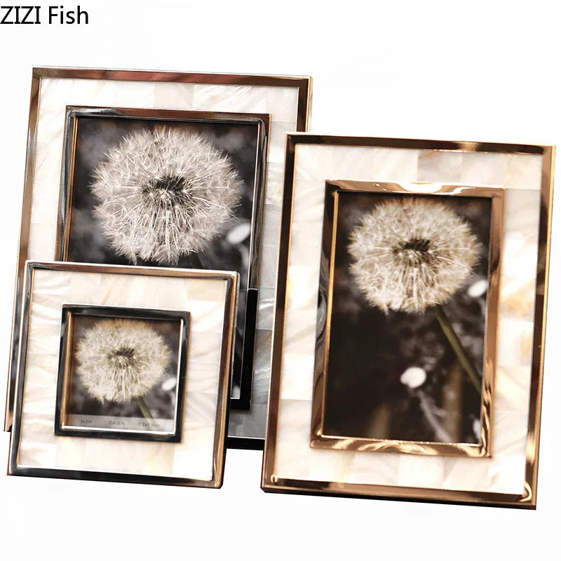 Gold Shell Photo Frame