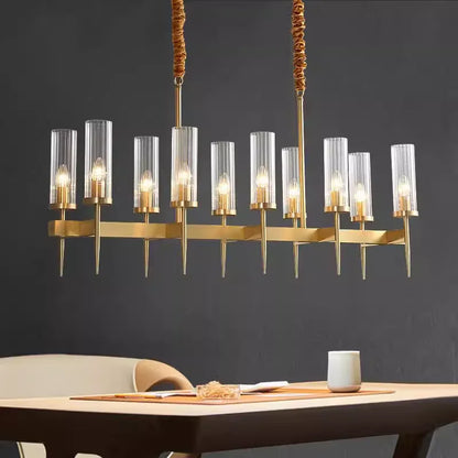 DecorBites™ Gold Plated Nordic Living Room LED Chandelier | Luxury Hanging Pendant Lighting