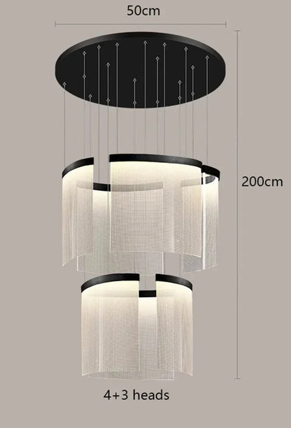DecorBites™ Elegant LED Ceiling Chandelier for Modern Bedroom and Dining Room