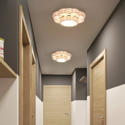 DecorBites™ Crystal LED Chandelier Ceiling Lamp Modern Elegant Indoor Decor Luminaire