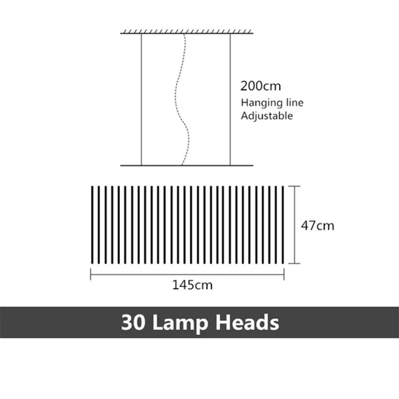 Brushed Metal LED Chandelier