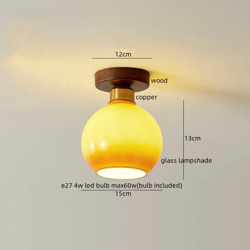 DecorBites™ Cotton Shape LED Ceiling Lamp - Cream. Nordic Style, Hallway Balcony Porch Light.